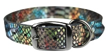 Leather Brothers Snake Charmers Leather Dog Collar - Python