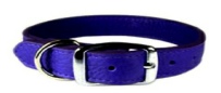 Leather Brothers LUXE Leather Dog Collars - Purple Grape