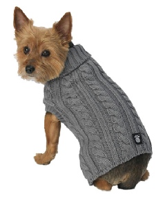 Petrageous Cable Knit Jumper - Grey Slate