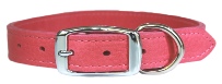Leather Brothers LUXE Leather Dog Collars - Pink