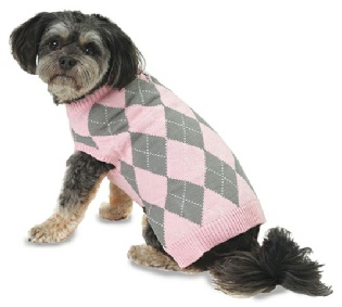 Petrageous Argyle Dog Jumper