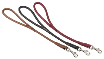 Dogline Rolled Leather Traffic Dog Leads